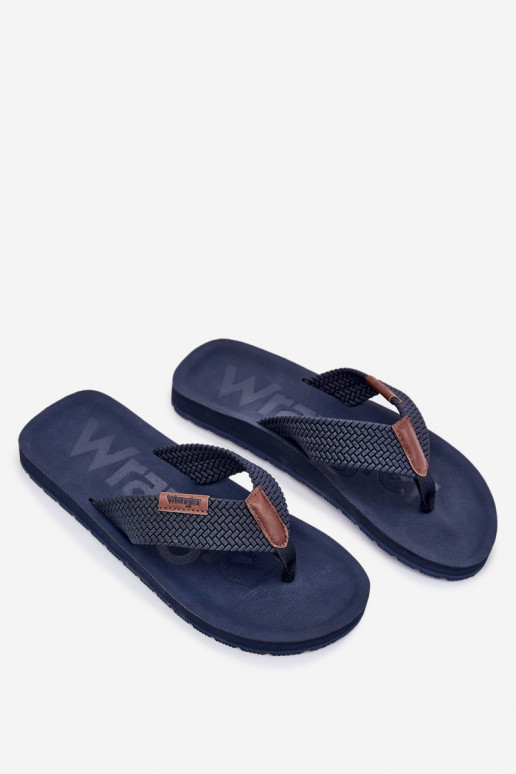 WRANGLER ZANE VYRIŠKI ŽEMI ŠLEPETĖS 20251044.24H Tamsiai mėlynos