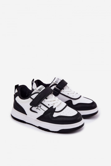 „Big Star RR374052“ lengvi vaikiški sportbačiai, balti ir juodi 2