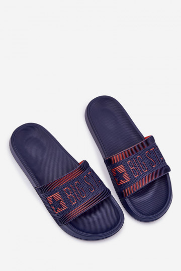 Vyriškos „Big Star“ šlepetės RR174A052 tamsiai mėlynos