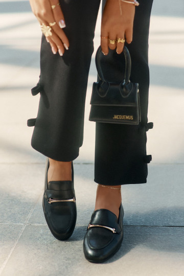 Maciejka K6809-01 juodi moteriški odiniai mokasinai