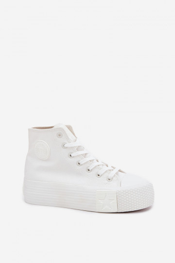 Big Star RR274743 moteriški sportbačiai su platforma, balti 2