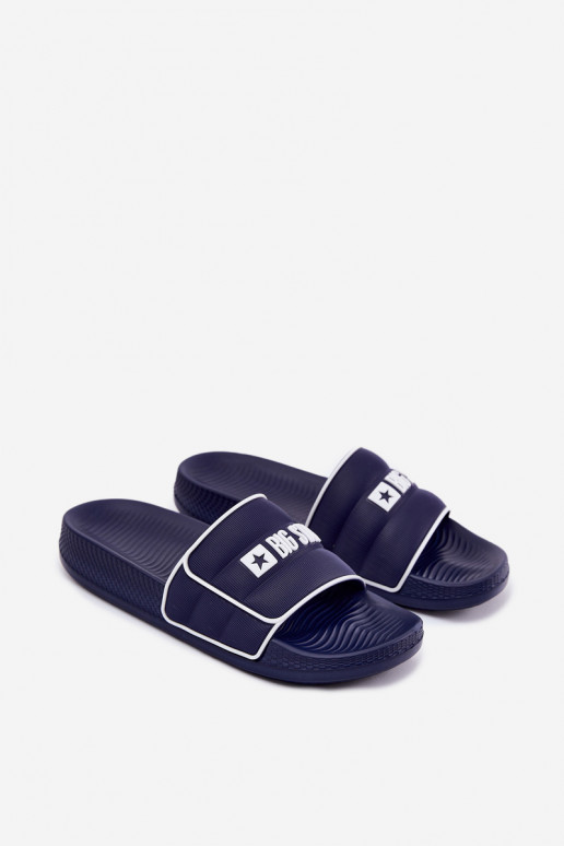 Vyriškos „Big Star“ šlepetės RR174A045 tamsiai mėlynos