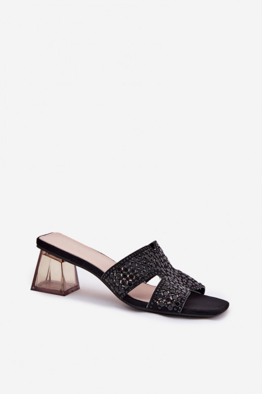 Vinceza 62230 juodos moteriškos šlepetės