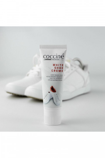 COCCINE WHITE SHOE CREAM Maitinamasis batų priežiūros kremas 75 ml