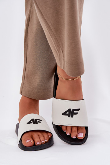 Moteriškos šlepetės 4F 4FRMM00FSLIF010-10S baltos