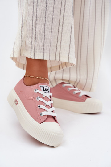 Moteriški platforminiai sportbačiai LEE ISLA C WOMEN LOW 50251001 Rožiniai