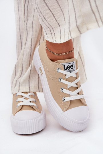 Moteriški platforminiai sportbačiai LEE ISLA C WOMEN LOW 50251001 smėlio spalvos