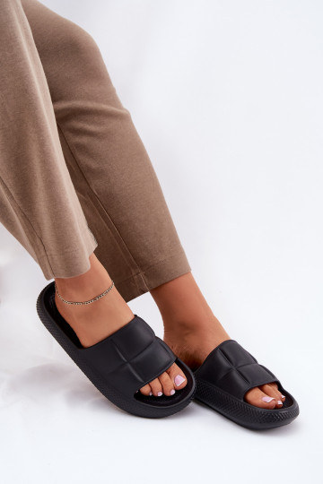 LEE MAYA SLIDER WOMEN LOW 50251016 Juodos moteriškos putplasčio šlepetės