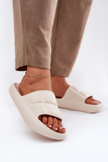 Moteriškos šlepetės iš putplasčio LEE MAYA SLIDER WOMEN LOW 50251016 Beige