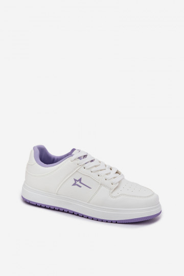 „Big Star RR274A245 HI-POLY SYSTEM“ moteriški sportbačiai, balti ir violetiniai 2