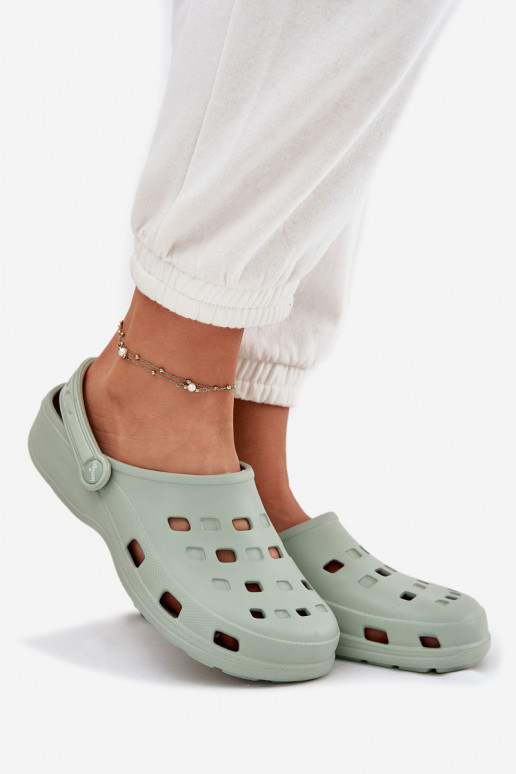 Moteriškos putplasčio šlepetės LEMIGO 806 Mėtų spalvos