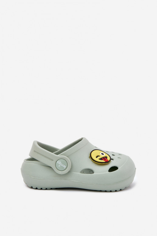 Vaikiškos putplasčio šlepetės su smeigtuku LEMIGOSE 880 Mint