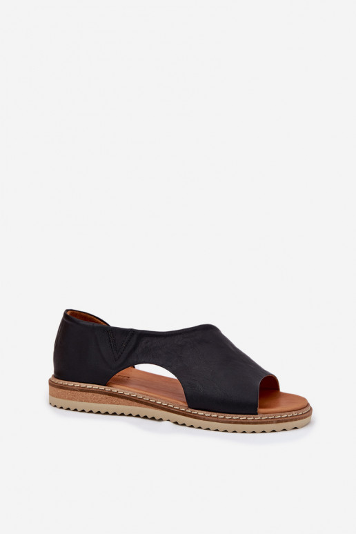 Artiker 46C1016 moteriškos odinės basutės, juodos