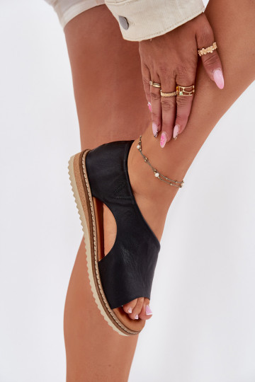 Artiker 46C1016 moteriškos odinės basutės, juodos