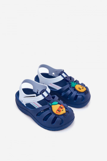 Vaikiškos basutės su velcro užsegimu Fruit 83615 Ipanema Summer XIV Baby Navy Blue