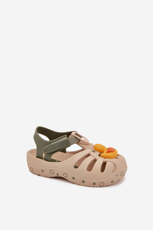 Ipanema Summer XV Baby Beige vaikiškos basutės su Velcro užsegimu 83619