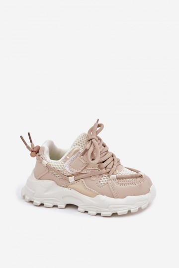 Tilvianea smėlio spalvos vaikiški sportbačiai