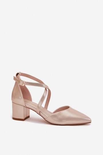 Sergio Leone SK830 auksiniai eko odos bateliai 2