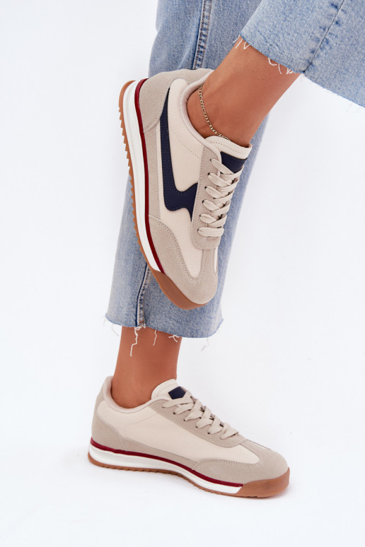 Smėlio spalvos moteriški sportbačiai Zerina