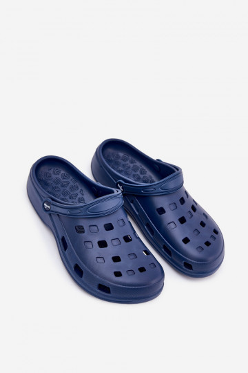 Vyriškos putplasčio šlepetės LEMIGO 807 tamsiai mėlynos