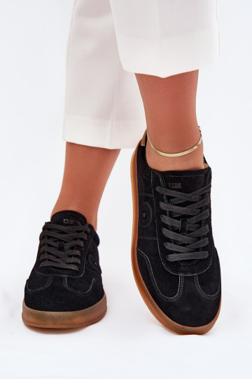 „Big Star RR274851 HI-POLY SYSTEM“ moteriški zomšiniai sportbačiai, juodi