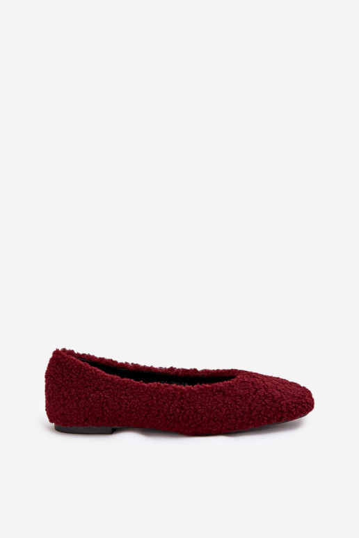 Moterų bordo spalvos avikailis Balerina Zimira