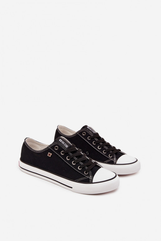 Vyriški žemo lygio sportbačiai su medžiaginiu padu Big Star DD174504 juodi