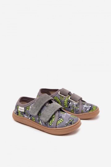 Barefoot berniukiškos šlepetės su Miles Graphic Gray Saphira 2