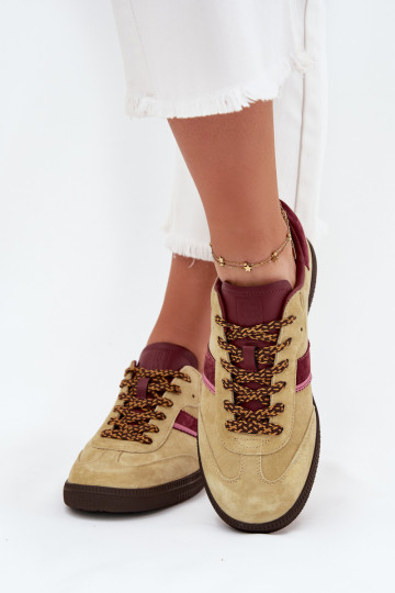 „Big Star SS274680 HI-POLY SYSTEM“ moteriški zomšiniai žemakulniai sportbačiai, žalios spalvos