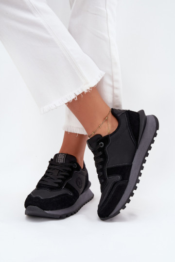 „Big Star OO274529 HI-POLY SYSTEM“ moteriški odiniai sportbačiai, juodi