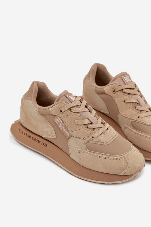 „Big Star OO174298 Hi-Poly System“ vyriški odiniai sportbačiai smėlio spalvos