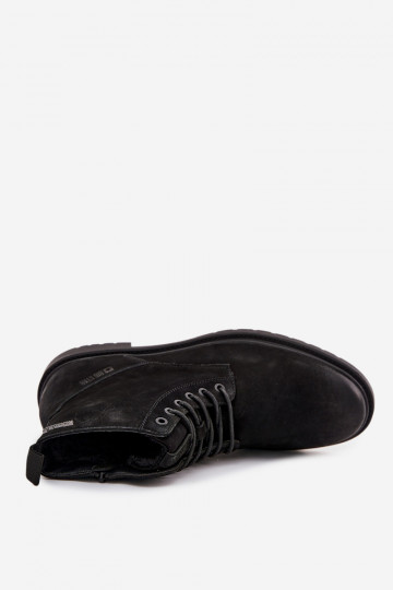 „Big Star OO174148“ vyriški odiniai aulinukai su užtrauktuku ir kulkšnies aulinukai, juodi