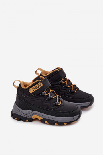 „Big Star SS374013“ juodi vaikiški sniego batai su lipdukais 2