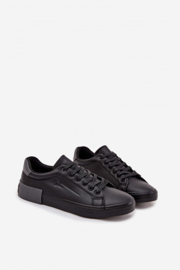 Vyriški ekologiškos odos sportbačiai „Big Star OO174019“ juodi 2