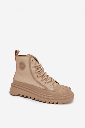 „Big Star OO274A356“ smėlio spalvos moteriški sportbačiai su aukšta izoliacija 2