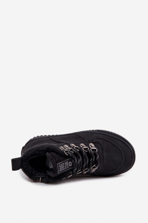 „Big Star SS374075“ vaikiški izoliuoti žygio batai, juodi