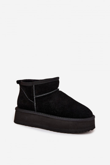 Vinceza 97962 juodi zomšiniai sniego batai moterims 2