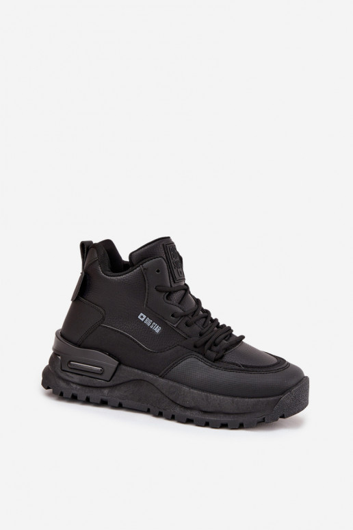 „Big Star SS274509“ moteriški sportiniai bateliai su platforma, juodi