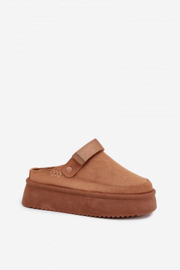 Jorielle Camel moteriški platforminiai sniego batai su Velcro užsegimu 2