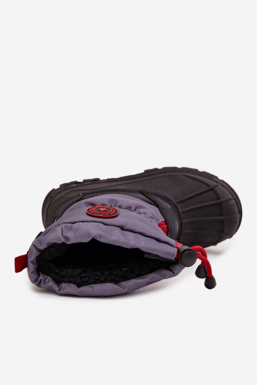 „Big Star SS374031“ vaikiški sniego batai su užtrauktuku, pilki-juodi