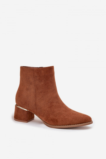 Moteriški aulinukai su auksiniais elementais, šilti, kupranugario spalvos, Nolessa 2