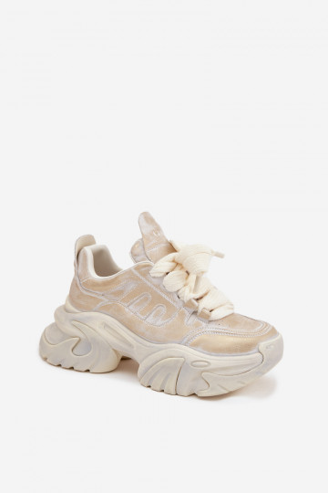 GOE SS2N4009 moteriški odiniai sportbačiai su aukso spalvos gobtuvu 2