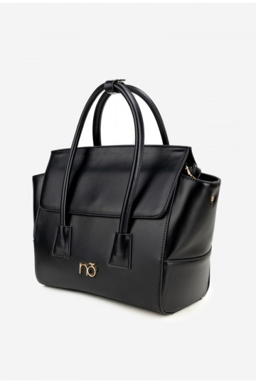 NOBO BAG5810-020 juodas medžiaginis krepšys