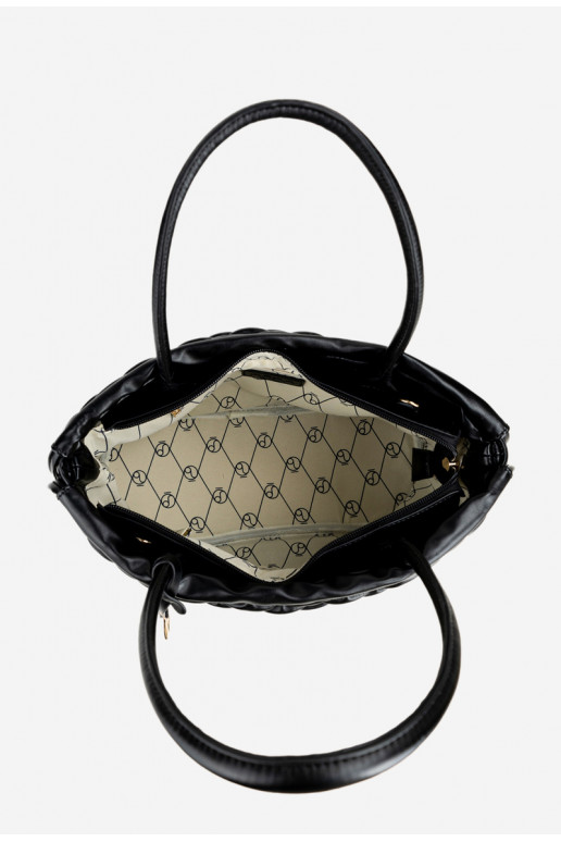 NOBO BAG5940-020 pirkinių krepšys, juodas