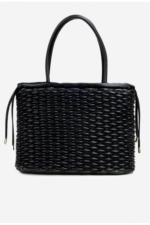 NOBO BAG5940-020 pirkinių krepšys, juodas