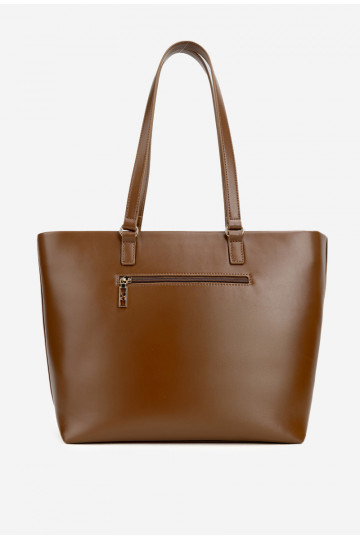 NOBO BAG5740-M17 gyvūnų rašto pirkinių krepšys rudas
