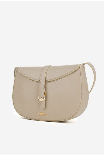 NOBO BAG5780-M15 smėlio spalvos krepšys per petį