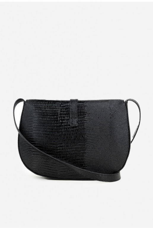 NOBO BAG5780-M20 juodas reljefinis krepšys per petį