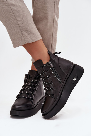 Artiker 55C0809 juodi moteriški odiniai aulinukai su platforma