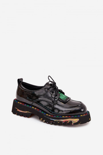 Artiker 57C0172 juodi lakuotos odos moteriški batai 2